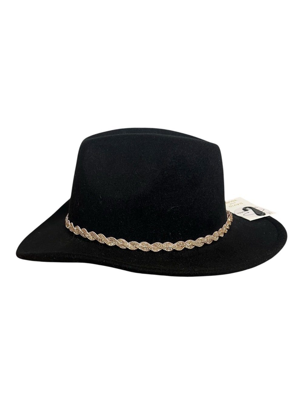 NWT David and Young Black Fedora Felt Hat